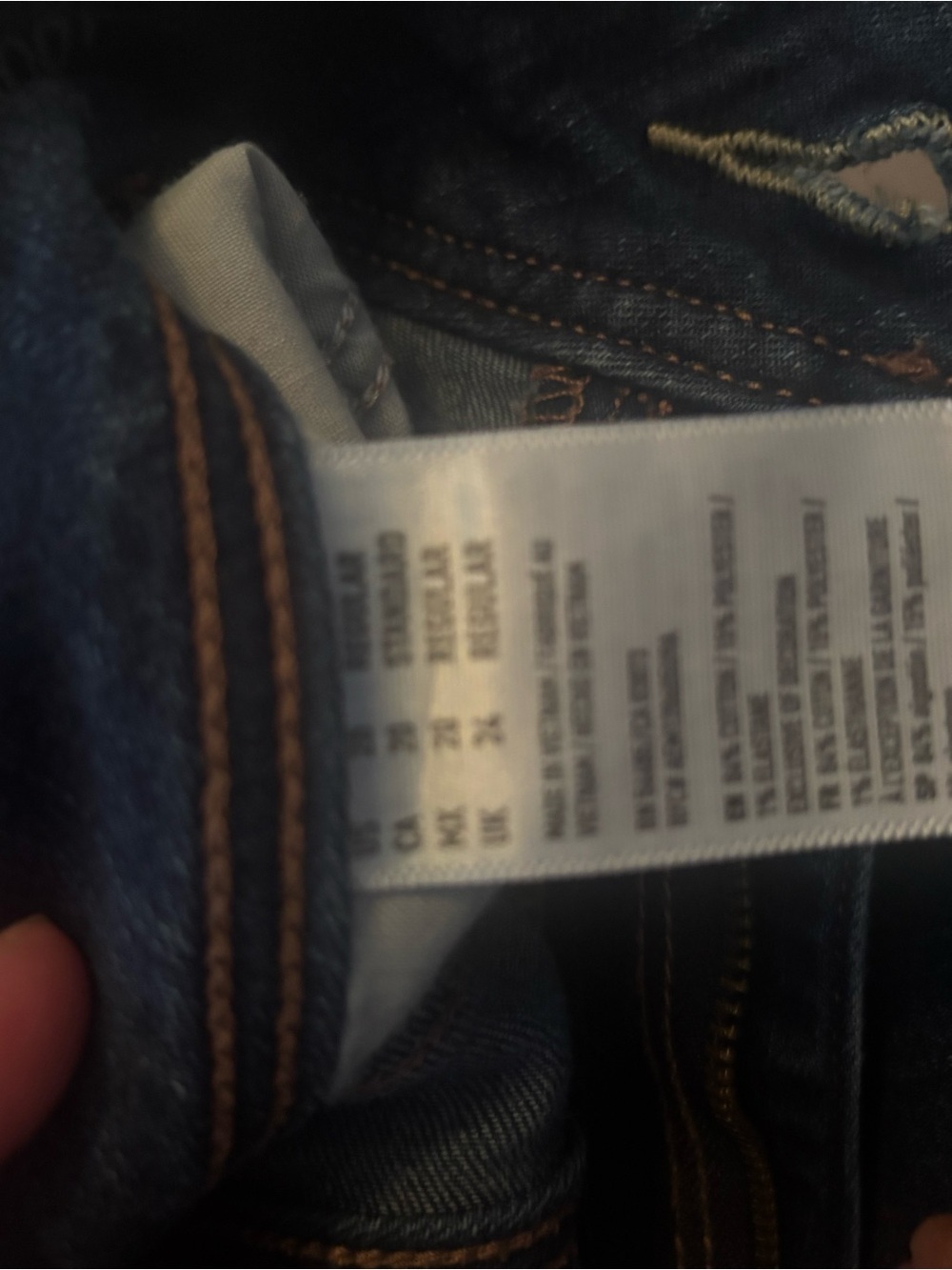 American Eagle Outfitters Dark Blue Bootcut Stretch Jeans - Picture 4 of 4